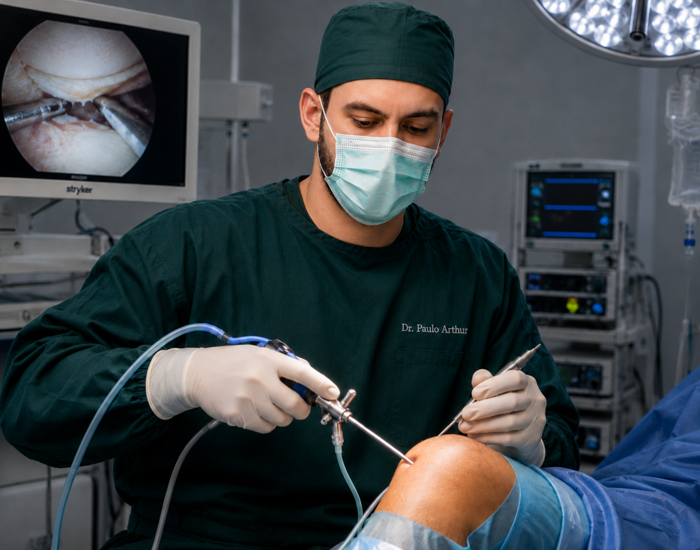 Cirurgia de reparo e sutura meniscal