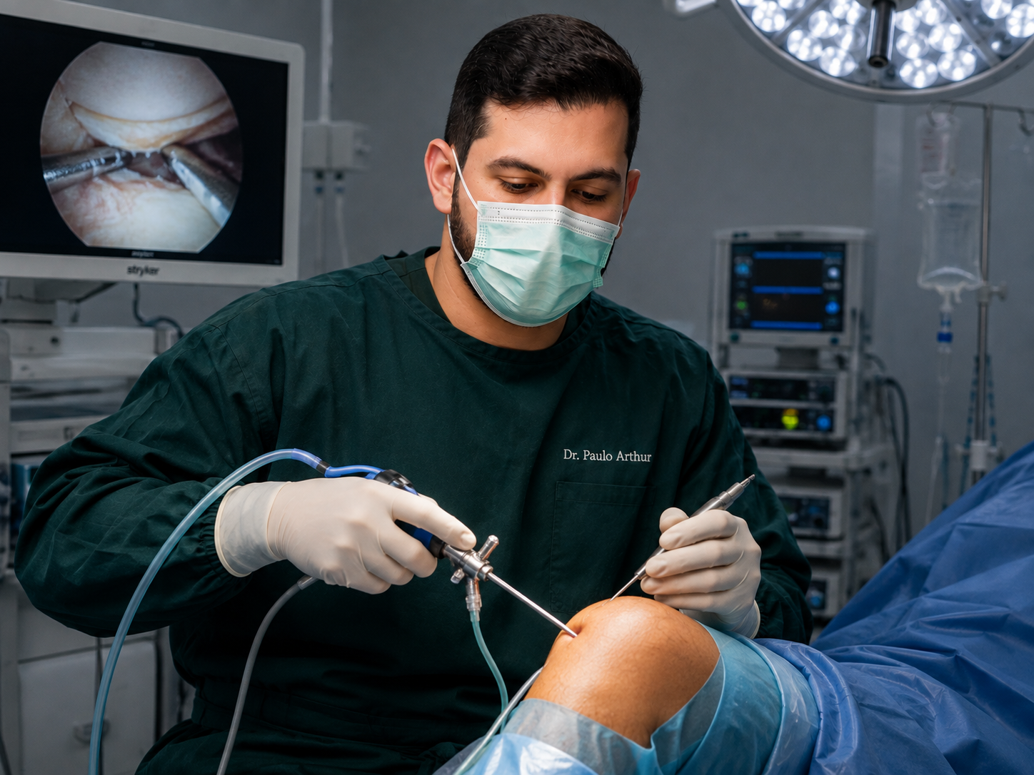 Cirurgia de reparo e sutura meniscal